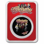 2023 Niue 1 oz Ag $2 Aerosmith Colorized 50th Anniv. Band in TEP