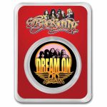 2023 Niue 1 oz Ag $2 Aerosmith Colorized 50th Dream On in TEP