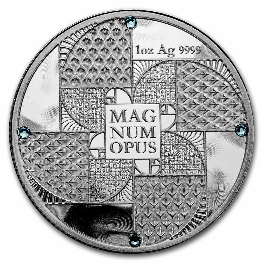 2023 Niue 1 oz Proof Silver $2 Magnum Opus (w/ Box & COA)