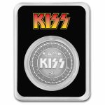 2023 Niue 1 oz Silver $2 KISS 50th Anniversary BU in TEP
