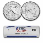 2023-P Bessie Coleman Women's Quarter 40-Coin BU Roll