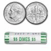 2023-P Roosevelt Dime 50-Coin Roll BU