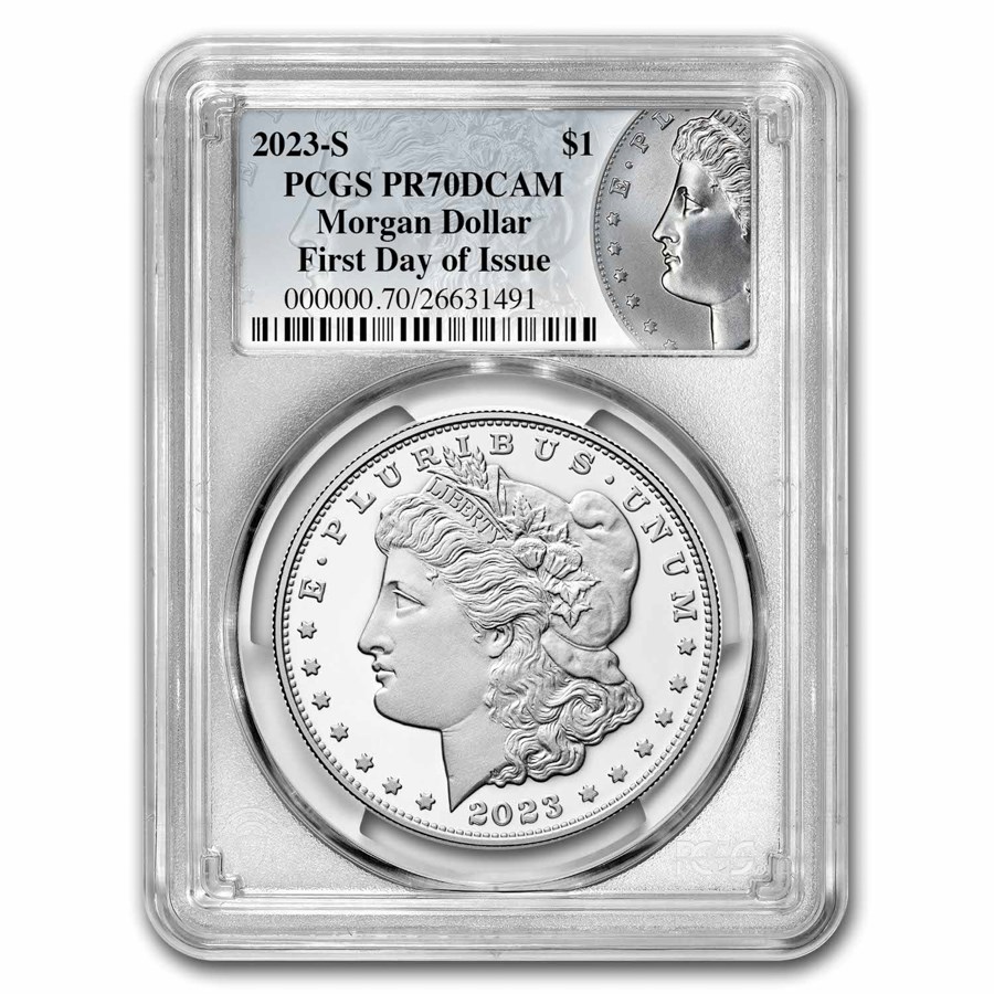 2023-S Proof Silver Morgan Dollar PR-70 PCGS (FDI, Morgan Label)