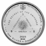 2023 Serbia 1 oz Proof Ag 100 Dinar Tesla: Secret of the Universe
