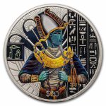 2023 Sierra Leone 2 oz Silver Egyptian Gods: Osiris (Colorized)