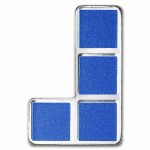 2023 Tetris™ Niue 1 oz Silver $2 J-Tetrimino Block (Blue)