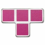 2023 Tetris™ Niue 1 oz Silver $2 T-Tetrimino Block (Purple)