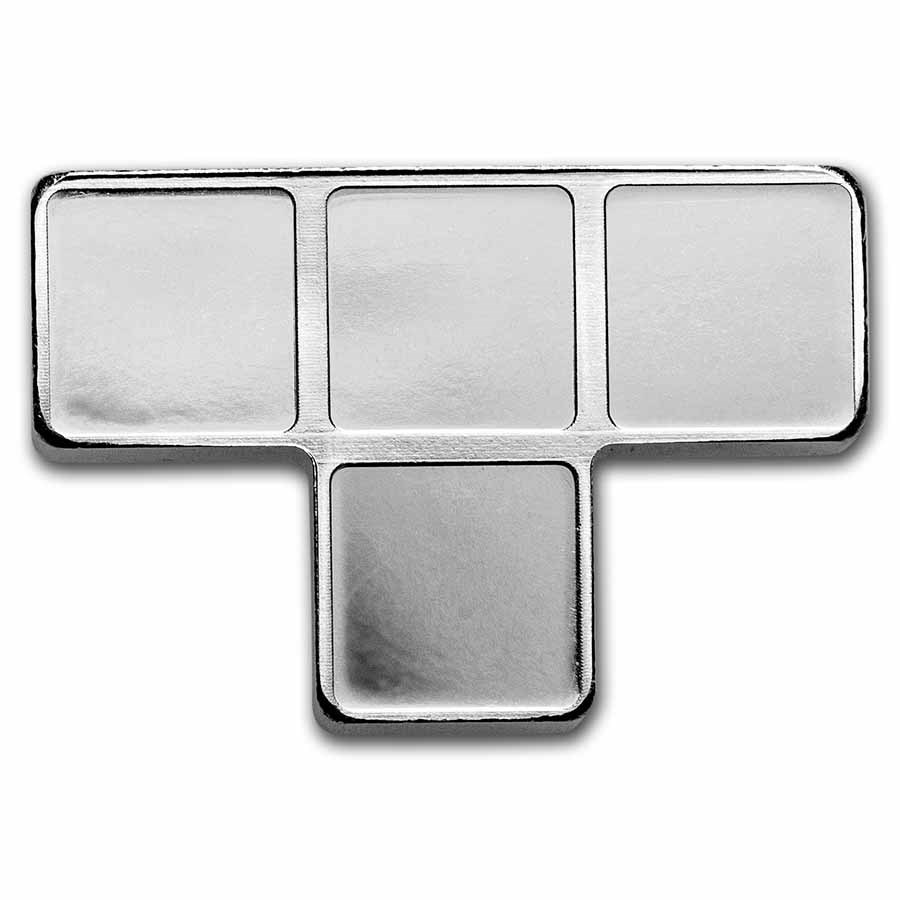 2023 Tetris™ Niue 1 oz Silver $2 T-Tetrimino Block