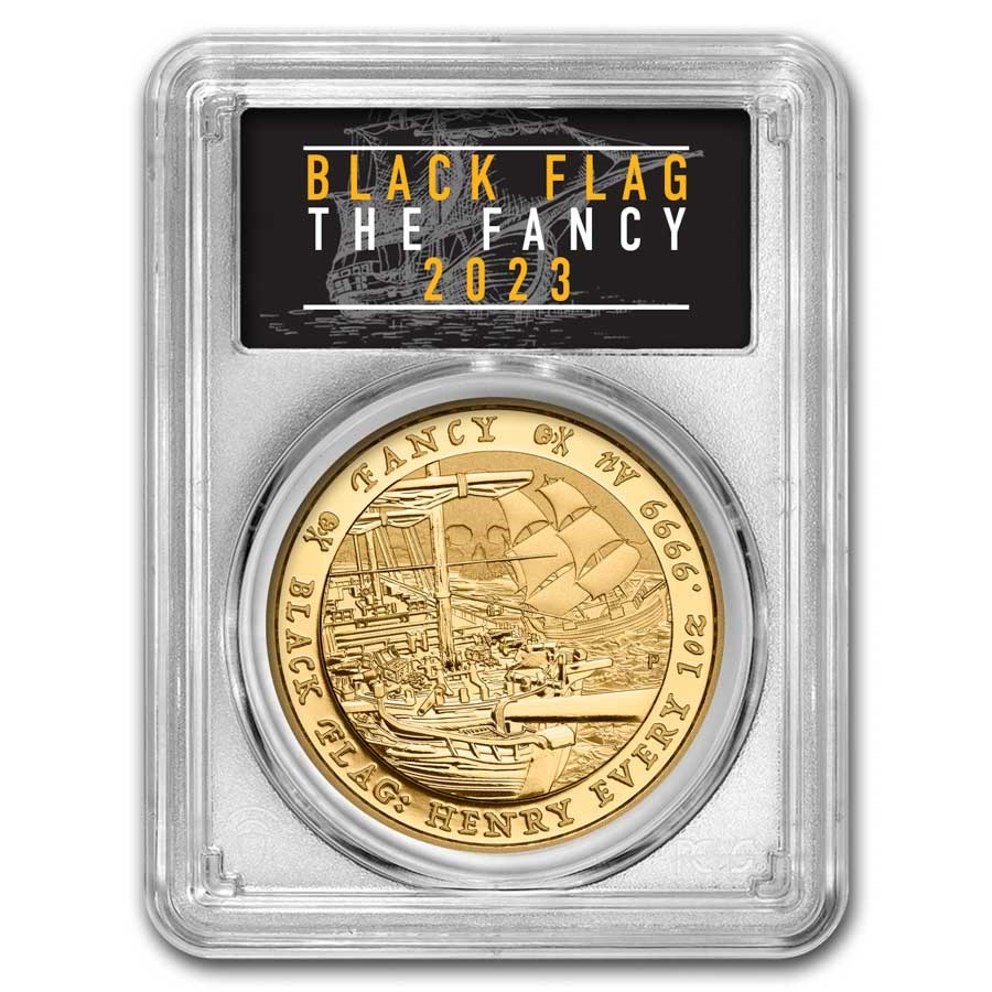 2023 Tuvalu 1 oz Gold Black Flag The Fancy MS-70 PCGS (COA)