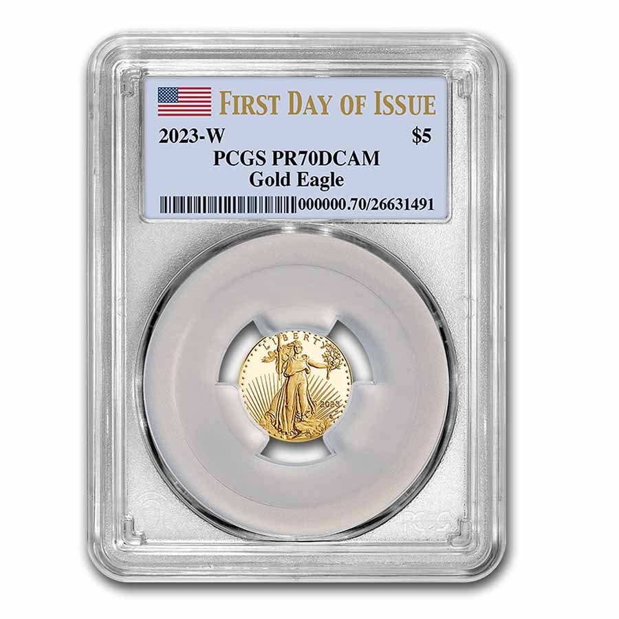 2023-W 1/10 oz Proof Gold Eagle PR-70 PCGS (First Day of Issue)
