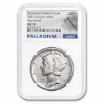 2023-W 1 oz Burnished American Palladium Eagle MS-70 NGC