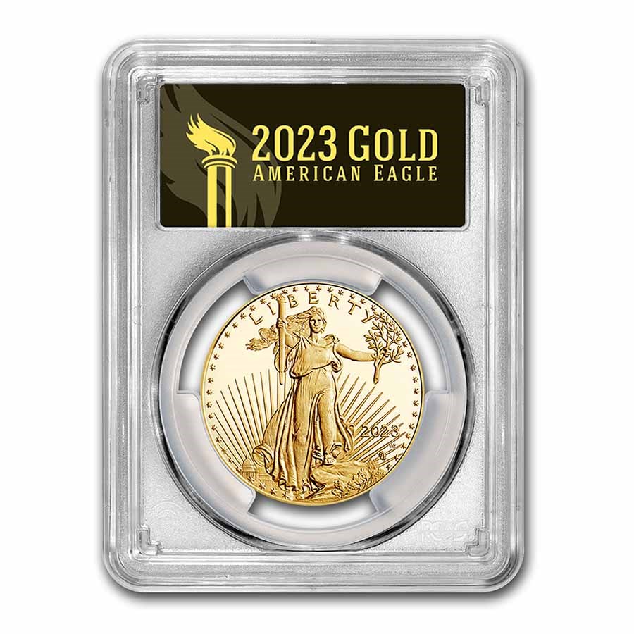 2023-W 1 oz Proof Gold Eagle PR-70 PCGS (FDI, Black Label)