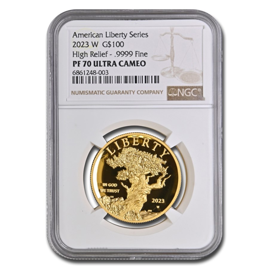 2023-W High Relief American Liberty Gold PF-70 NGC