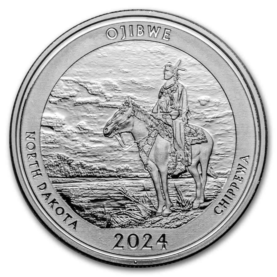 2024 1 oz Ag NATB North Dakota Theodore Roosevelt National Park