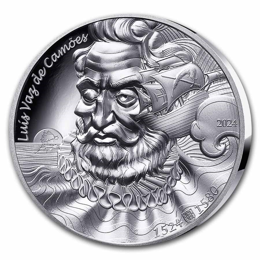 2024 1 oz Silver HR €20 The Art of The Pen (Luis Vaz de Camoes)