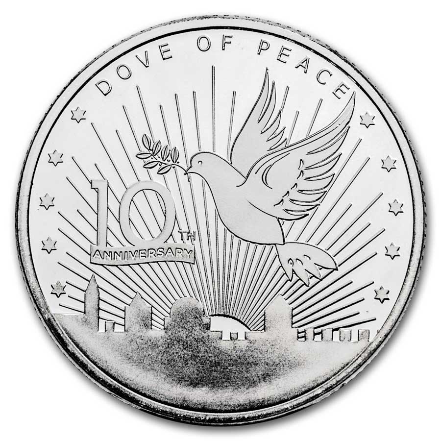 2024 1 oz Silver Round Holy Land Mint (Dove of Peace -10th Anniv)