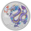 2024 AUS 1/2 oz Silver Lilac Lunar Dragon BU (Cap, SIII)