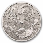 2024 AUS 1 oz Platinum Myths & Legends Rev. Proof Dragon & Koi