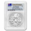 2024 AUS 1 oz Silver Lunar Dragon MS-70 PCGS (FS, Flag Label)