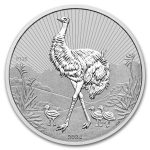 2024 AUS 2 oz Silver The Next Generation Emu & Baby BU (Piedfort)