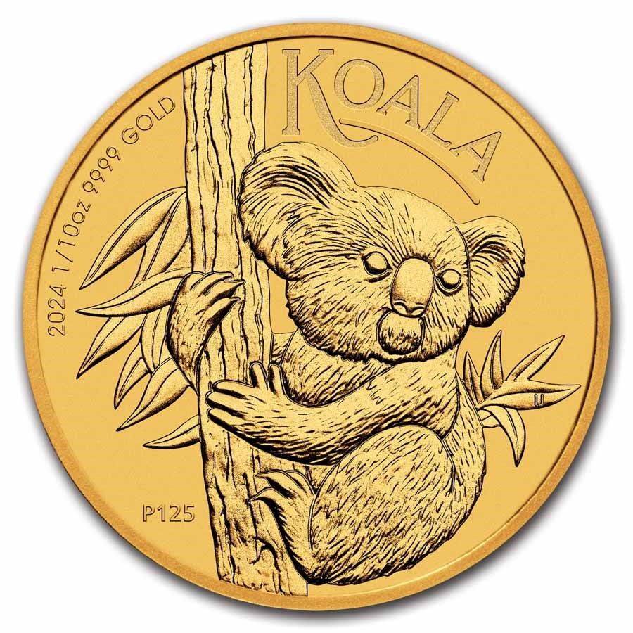 2024 Australia 1/10 oz Gold Koala BU