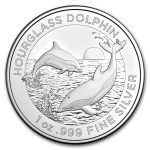 2024 Australia 1 oz Silver $1 Hourglass Dolphin BU