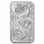 2024 Australia 1 oz Silver Dragon Rectangular Coin BU