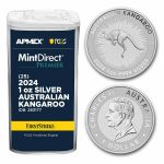 2024 Australia 1 oz Silver Kangaroo (MD® Premier + PCGS FS Tube)