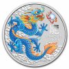2024 Australia 1 oz Silver Lunar Colorized Blue Dragon (Capsule)