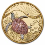 2024 Australia 10 oz Gold Jewelled Turtle Proof (Box)