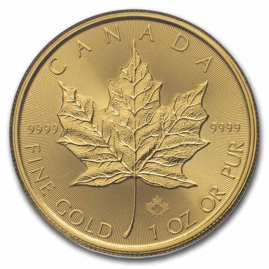 2024 Canada 1 oz Gold Maple Leaf BU - Carded