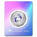 2024 Fiji 1 oz Silver Purple Magical Unicorn "Azurea"