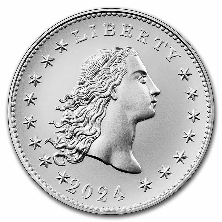 2024 Flowing Hair 230th Anniversary Silver Medal (Box & COA)