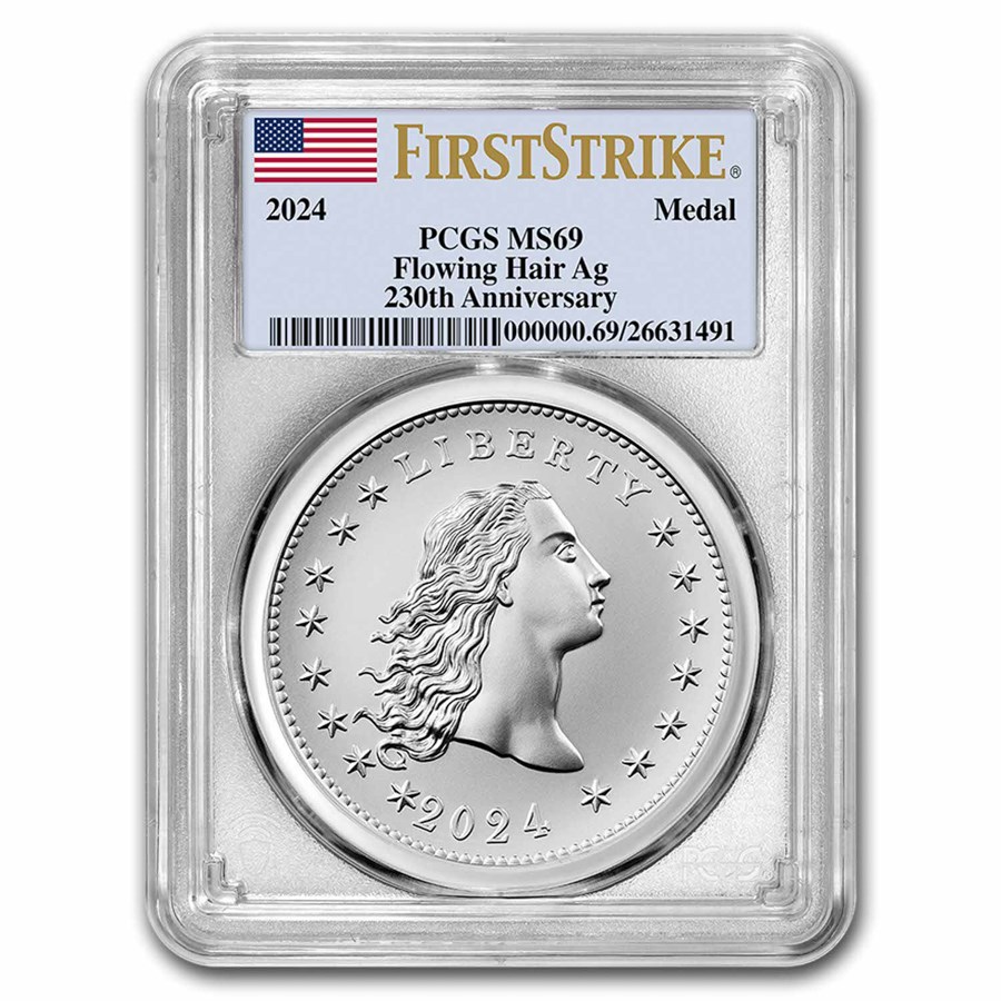 2024 Flowing Hair 230th Anniversary Silver Medal MS-69 PCGS (FS)