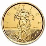 2024 Gibraltar 1/10 oz Gold Lady Justice BU