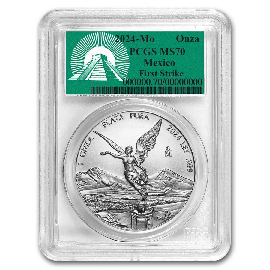 2024 Mexico 1 oz Silver Libertad MS-70 PCGS (FS, Green Label)
