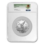 2024 Mexico 2 oz Silver Libertad MS-70 NGC (ER, Coat of Arms)