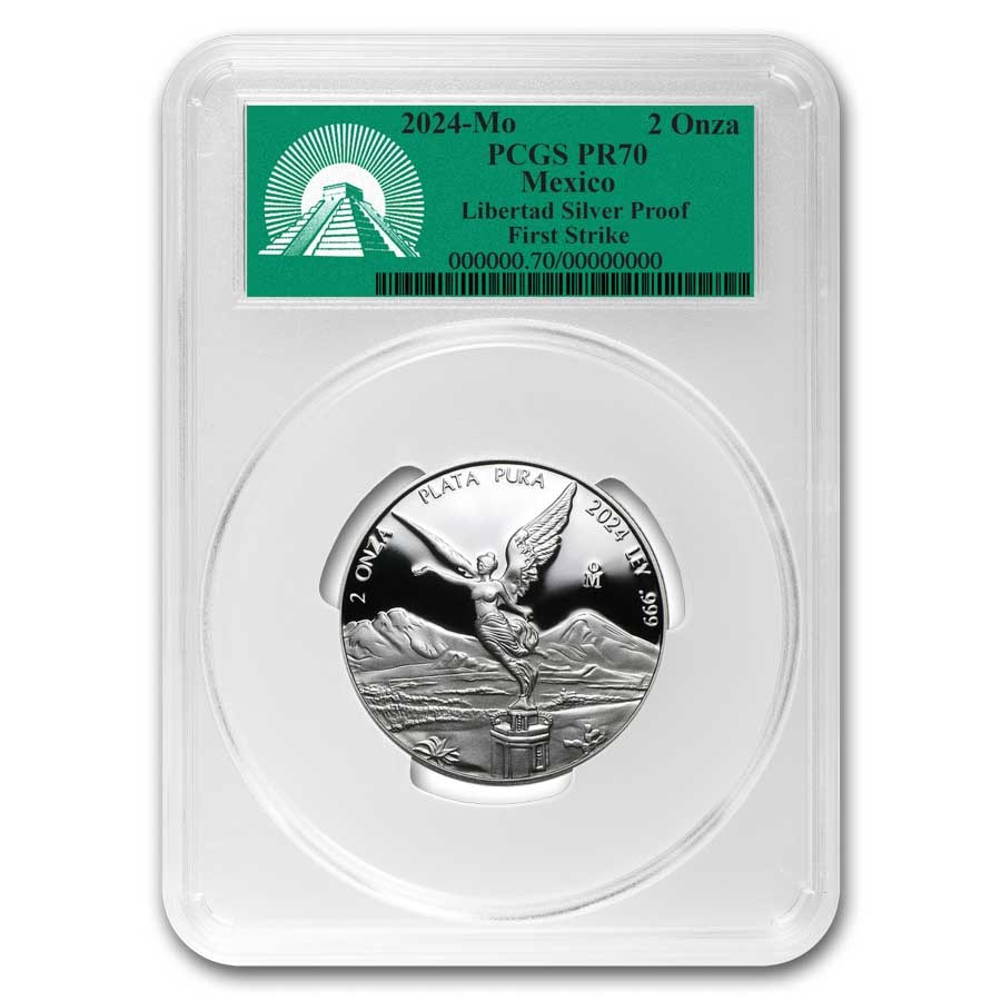 2024 Mexico 2 oz Silver Libertad Proof PR-70 PCGS (FS)