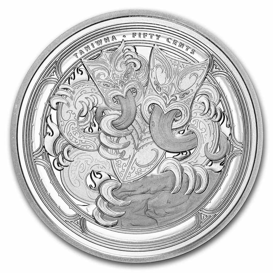 2024 New Zealand 1 oz Silver Dwelling Taniwha: Cave BU