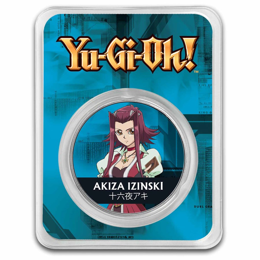 2024 Niue 1 oz Color Ag $2 Yu-Gi-Oh! - Akiza Izinski In TEP