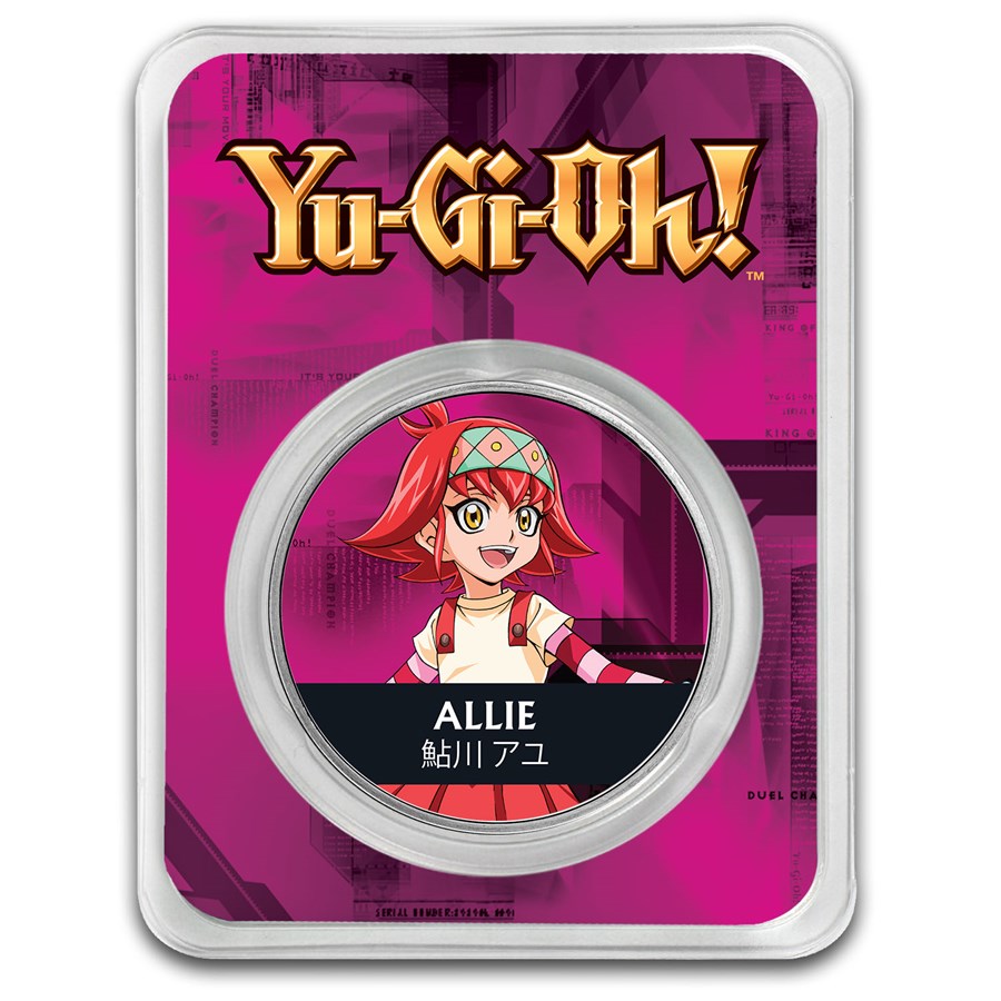 2024 Niue 1 oz Color Ag $2 Yu-Gi-Oh! - Allie, In TEP