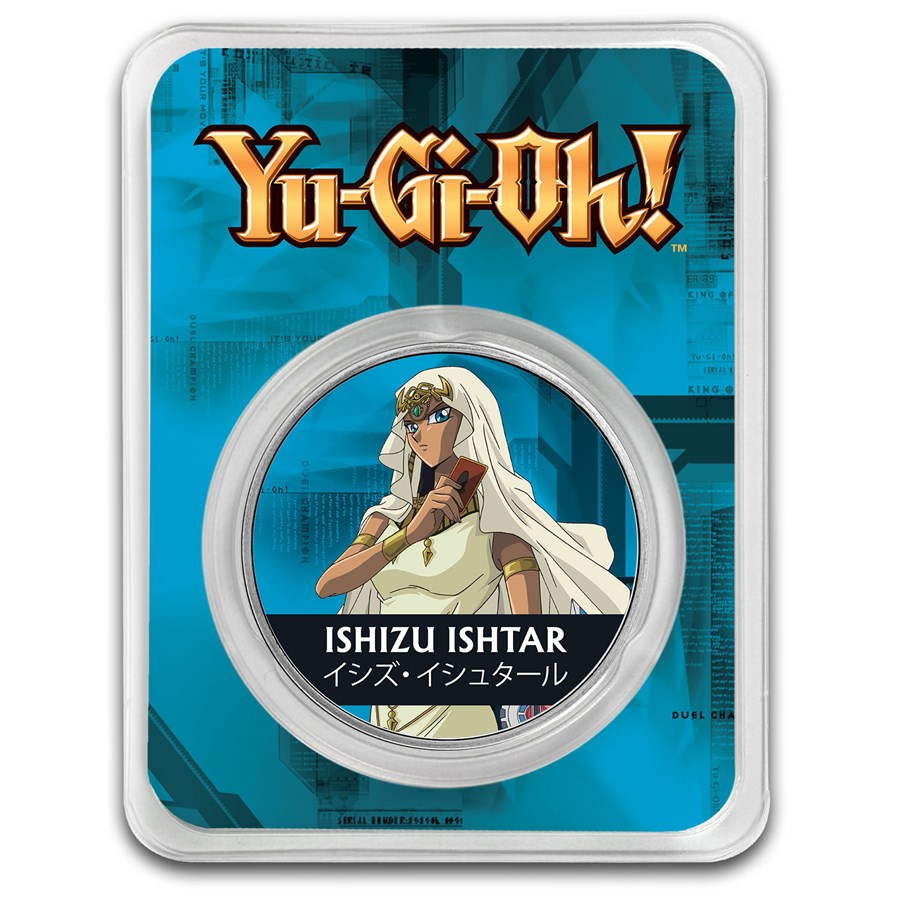 2024 Niue 1 oz Color Ag $2 Yu-Gi-Oh! - Ishizu Ishtar, In TEP