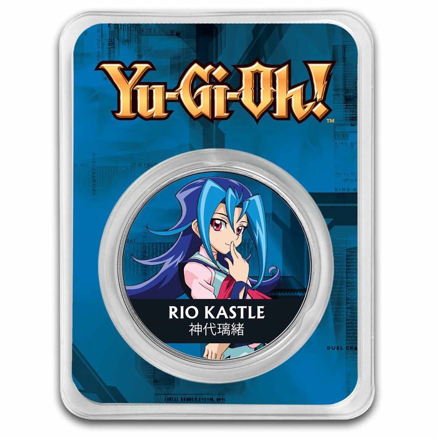 2024 Niue 1 oz Color Ag $2 Yu-Gi-Oh! - Rio Kastle, In TEP