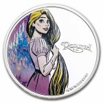 2024 Niue 1 oz Silver $2 Disney Rapunzel in Special Jewelry Box