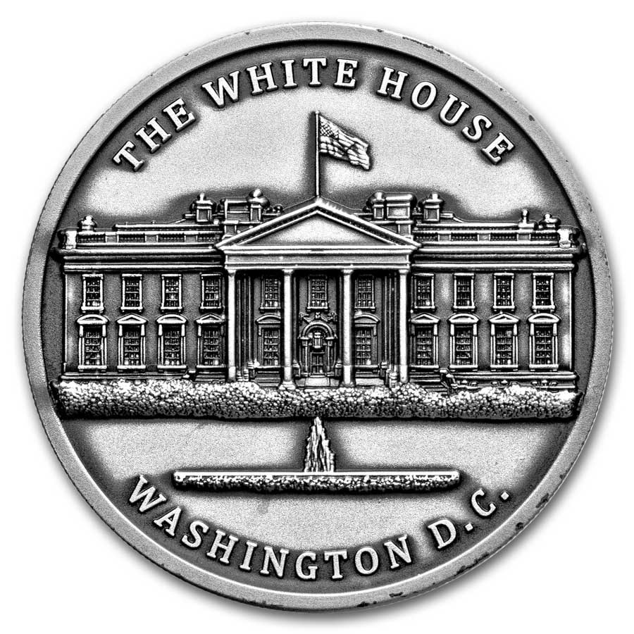 2024 Niue 1 oz Silver High Relief Antique "White House"