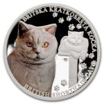 2024 Niue 1 oz Silver Proof Cat Breeds: British Shorthair