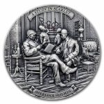 2024 Niue 2 oz Silver Antique Sherlock Holmes: Study in Scarlet