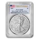 2024-(P) American Silver Eagle Star Privy MS-69 PCGS (FS)