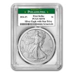 2024-(P) Silver Eagle Star Privy MS-70 PCGS (FS, Philadelphia)