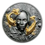 2024 Palau 2 oz Silver Black Proof Goddess of Water (Box & COA)